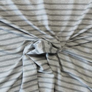 Viscose Tricot - Greyish Stripes