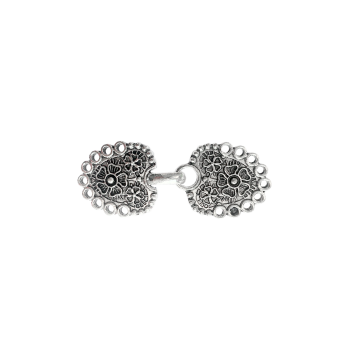 Vest-/Noorse Sluiting - Celtic Flowers - Silver