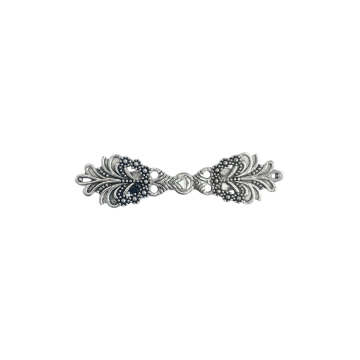 Vest-/Noorse Sluiting - Royal Feather - Silver