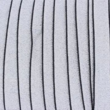 Elastiek Chique - Silver/Black - 40mm