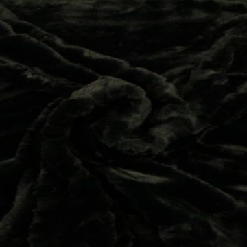 Faux Fur - Black Stripes 