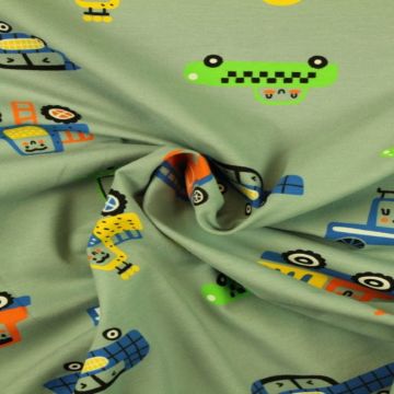 Happy Cars on Vintage Mint