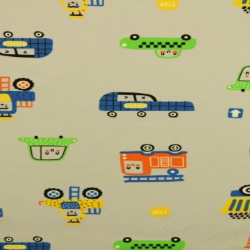 Happy Cars on Soft Grey