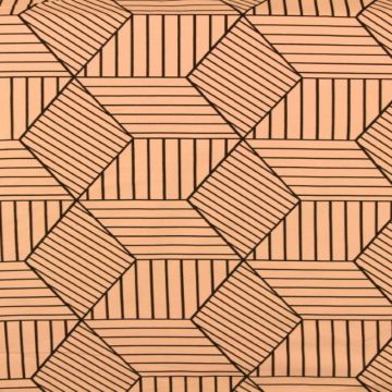 Lined Cubes on Old Pink