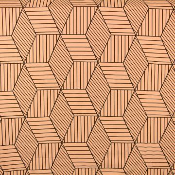 Lined Cubes on Old Pink