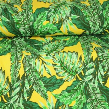 Palmleaves on Yellow