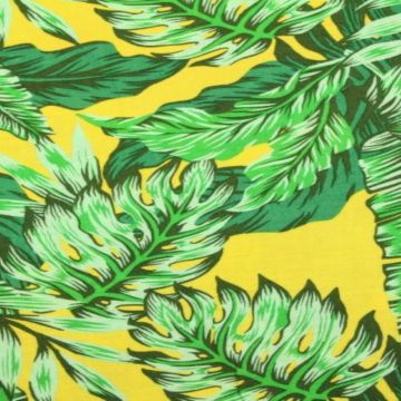 Palmleaves on Yellow