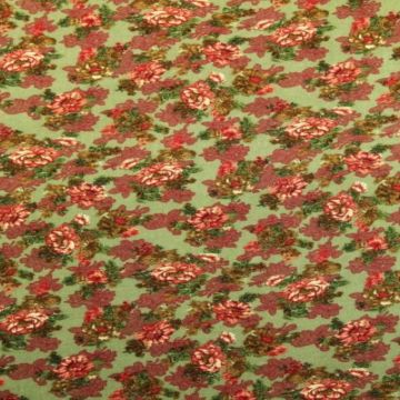 Vintage Flowers on Vintage Green