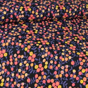 Lovely Flowers on Navy