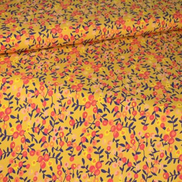 Lovely Flowers on Soft Ocher