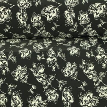 Lycra - Darkest Floral