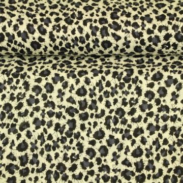 Cotton Viscose - Leopards Grey