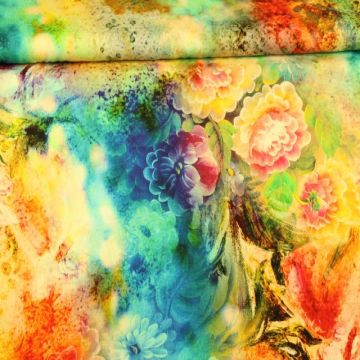 Linnen Deluxe - Bright Color Flowers