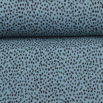 Hydrofiel Stof - Spots Steelblue 