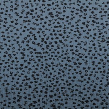 Hydrofiel Stof - Spots Steelblue 