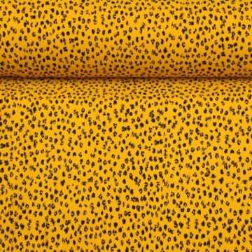Hydrofiel Stof - Spots Ocher 