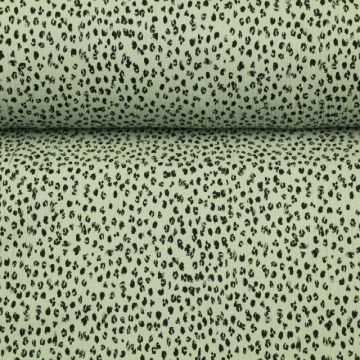 Hydrofiel Stof - Spots Vintage Green