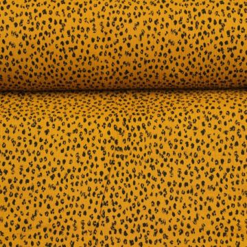 Hydrofiel Stof - Spots Dark Ocher