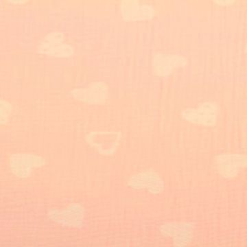 Hydrofiel Stof - Lovely Hearts Light pink