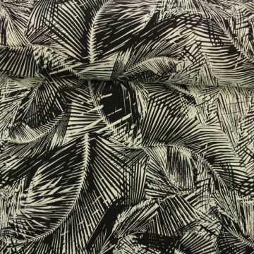 Lycra - Palm bows black/white