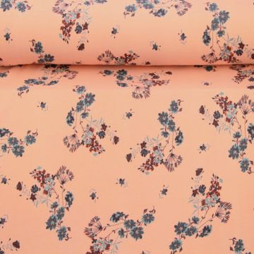 Katoenen Tricot - Flowers of Nature 