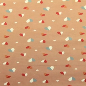 katoenen tricot met harten 