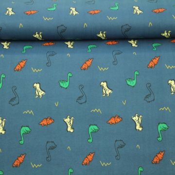Katoenen Tricot - The Big Dinosaurs