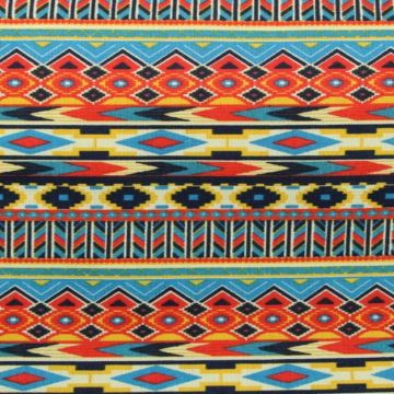 Aqua/Orange Mexican Lines