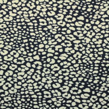 Katoenen Tricot - Cheetah Spots Dark Navy