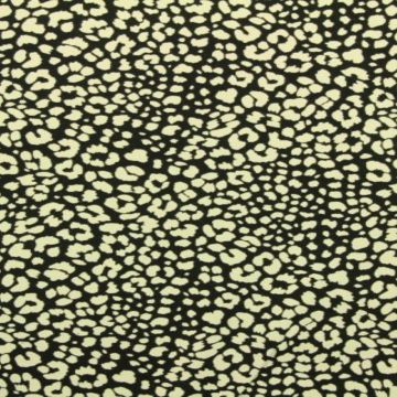Katoenen Tricot - Cheetah Spots Black