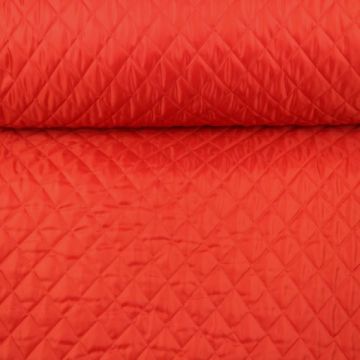 gewatteerd voering fel rood