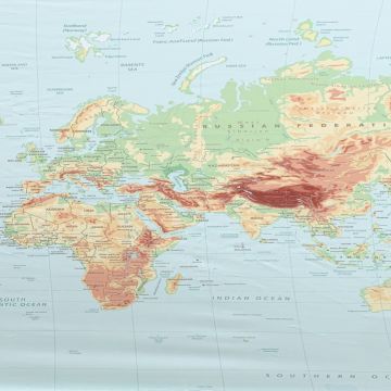 Stretch Katoen - Worldmap PANEEL