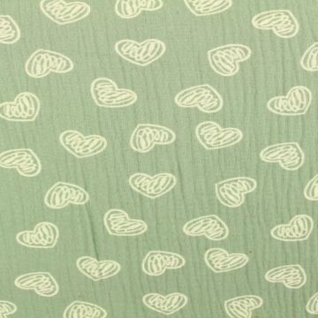 Scratched hearts on Vintage Mint
