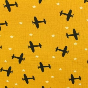 Planes in the Sky on Ocher