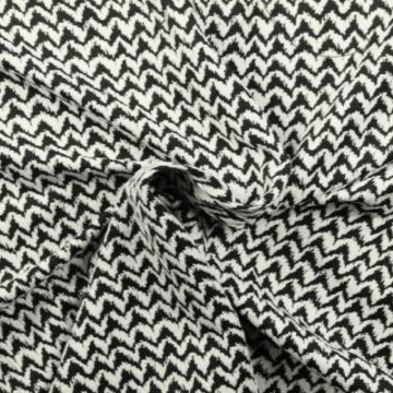 Jacquard Jersey - Dancing Zigzag 