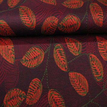 Jacquard Jersey - Warm Autumn Leaves