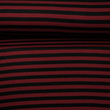 Gebreide tricot - Dark Red Stripes