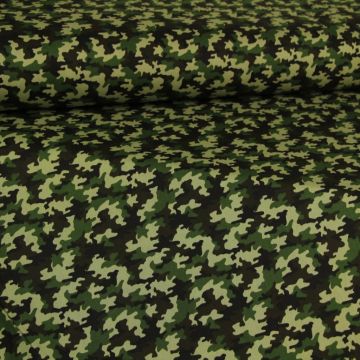 Katoen -Little Soldier Green/Brown