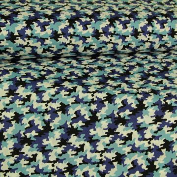 Katoen - Little Soldier Blue/White 