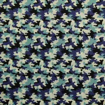Katoen - Little Soldier Blue/White 