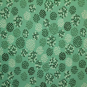 Katoen -Field of Dots on Turquoise