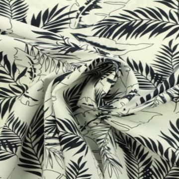 tropische planten katoenen print 