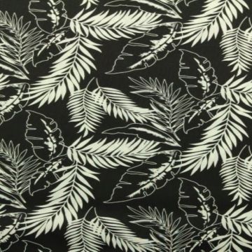 tropische planten katoenen print 