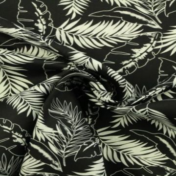 tropische planten katoenen print 