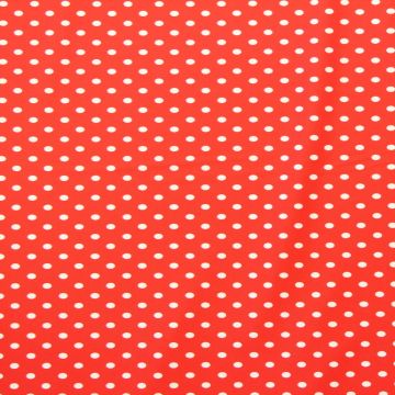 Lycra - Bright Red Dots