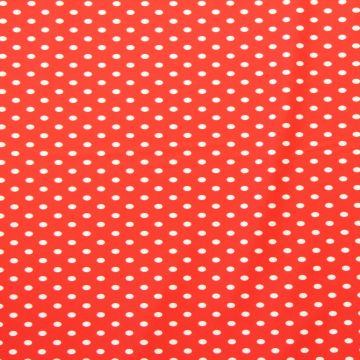 Lycra - Bright Red Dots