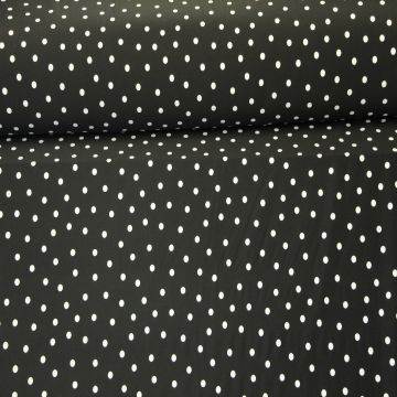 Lycra - Polka Dot Black