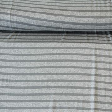 Viscose Tricot - Greyish Stripes