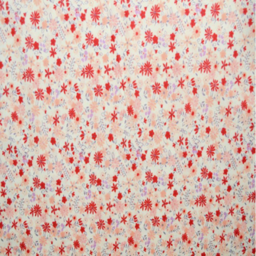 Katoen - Flowerbomb - Red/Salmon