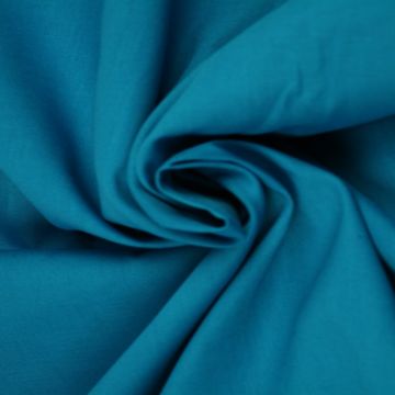 Katoen Petrol Blauw - 26